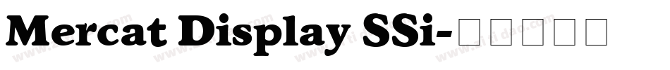 Mercat Display SSi字体转换